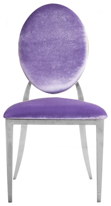 DUPONT chair ice lavender with silver