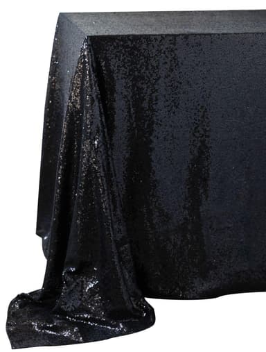 HARMONY black rectangular sequin layout