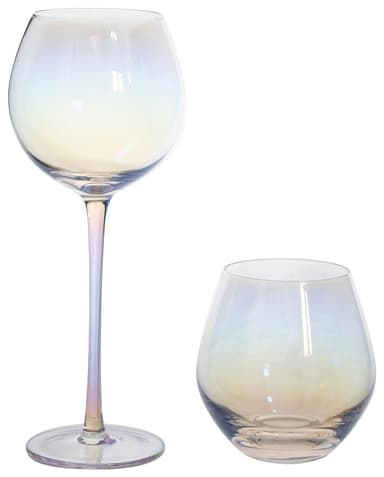 ALONSO rainbow glass, set of 2