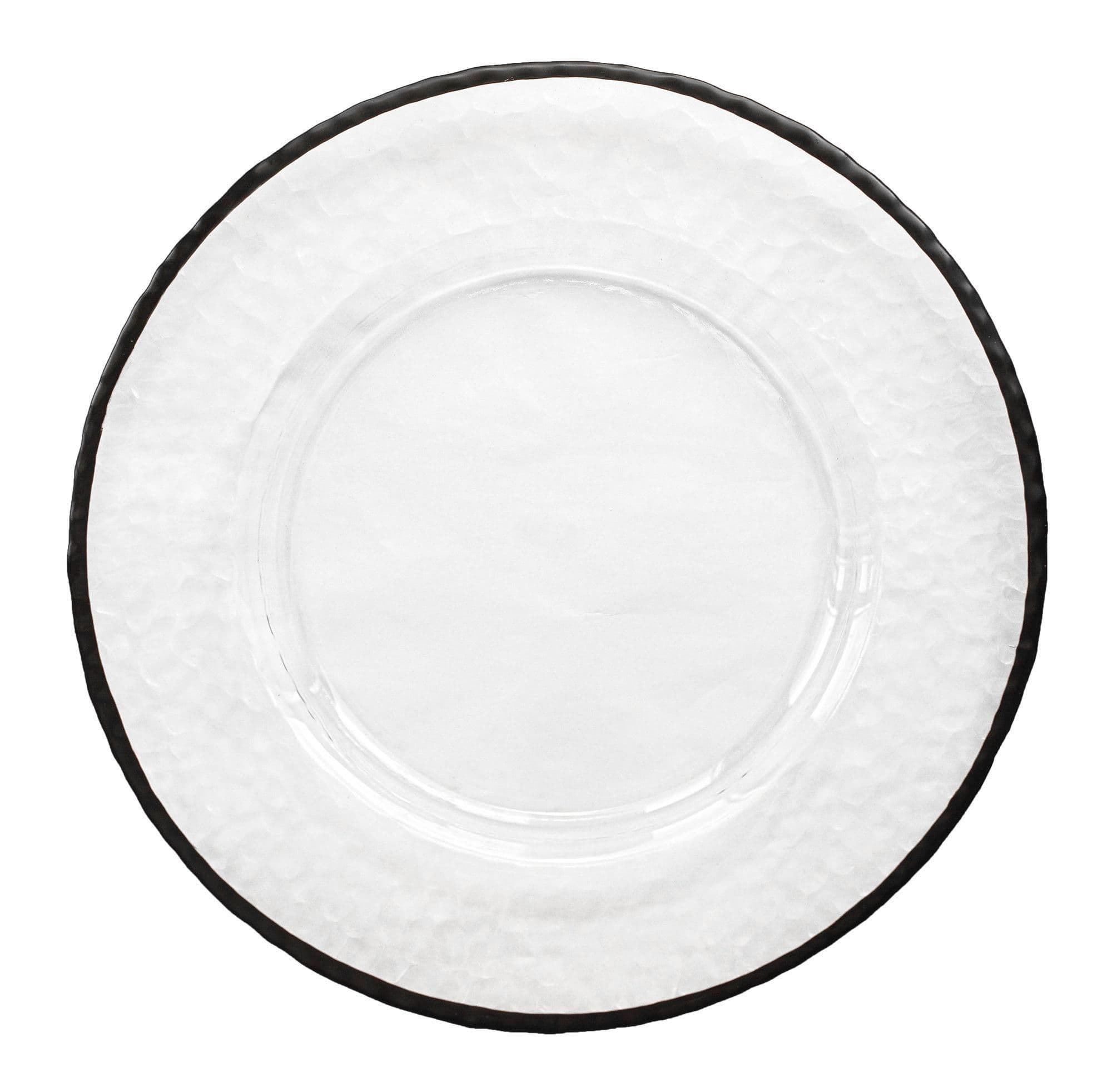 DAMRAU black rim charger plate