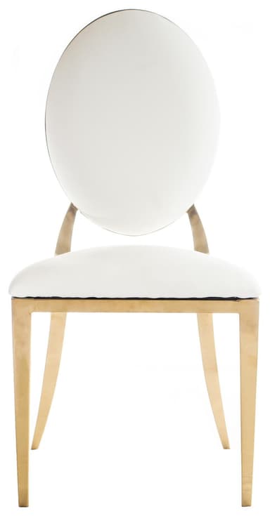 DUPONT chair white with gold