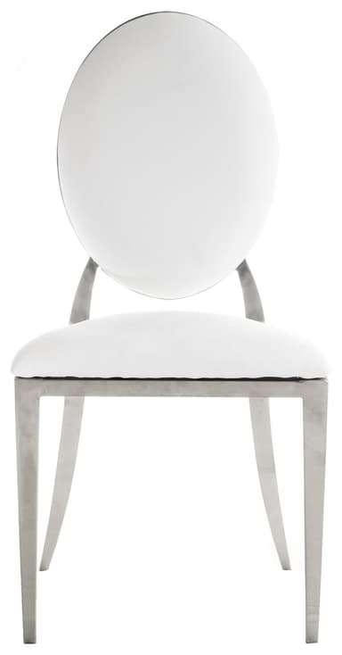 DUPONT chair white with silver