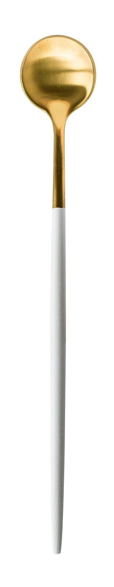 BAKER ice cream white-gold spoon