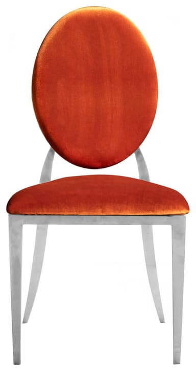 DUPONT chair pumpkin color with silver