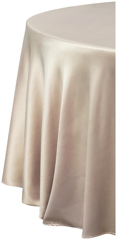 ACCORD beige round tablecloth