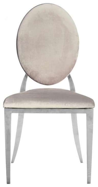 DUPONT chair beige with silver