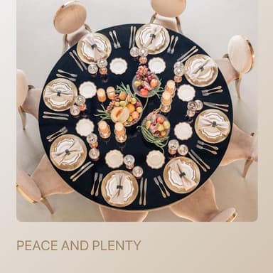 PEACE AND PLENTY package  — for 8 guests