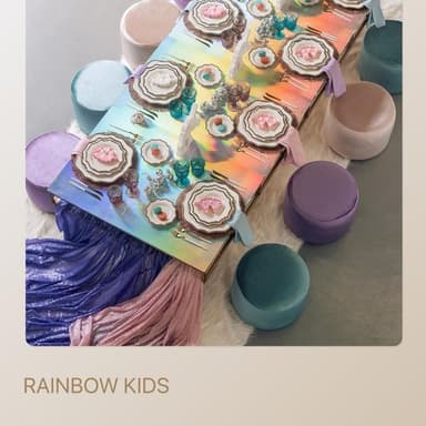RAINBOW KIDS package — for 8 guests