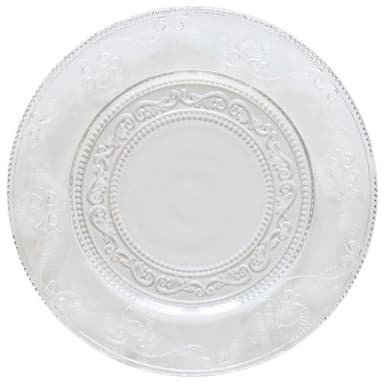 SUITE clear charger plate