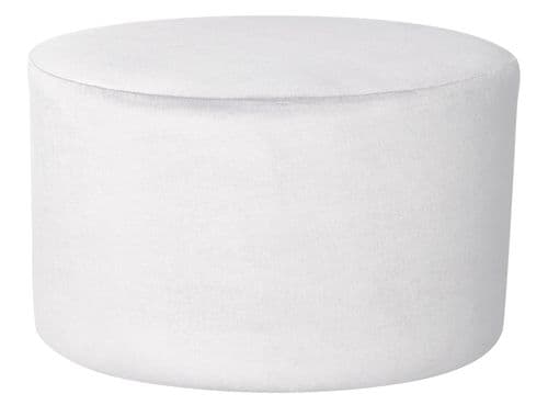Large NORMAN pouf in Ice White 