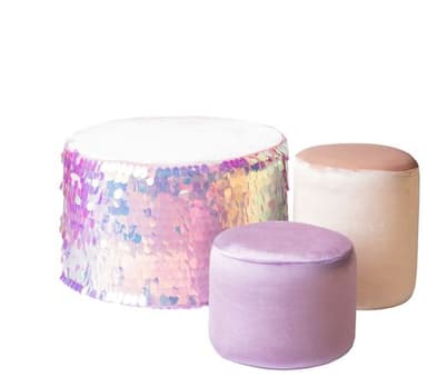 Set of 3 GRISI Poufs