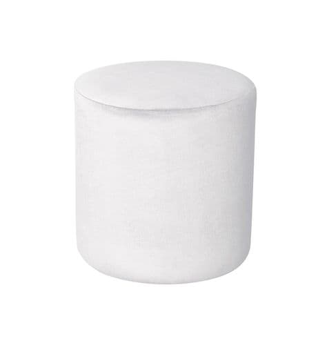 Medium NORMAN pouf in Ice White 