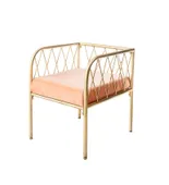 One-seating bench LIEPA in peach #109
