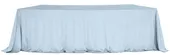 Velvet tablecloth LARGO for 1 SERPENTINE table section — blue #107