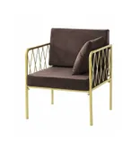 Armchair LIEPA in chocolate #114