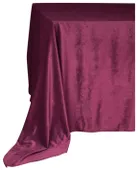 MATTE VELVET rectangular tablecloth ALT in burgundian #409