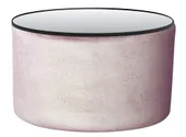 NORMAN TABLE large with mirrored top, ice pink #303