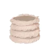 Round RUFFLES pouf – small, #815