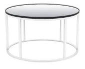 Low mirror table JAZZ with white base