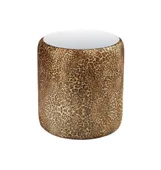 Medium NORMAN TABLE with mirrored top, leopard print #343