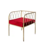 One-seating bench LIEPA in ice red #318