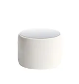 Small NORMAN TABLE with mirrored top, off white #347