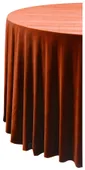 SHINY VELVET ROUND tablecloth ILER in pumpkin color #320