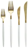 White-gold BAKER cutlery, set of 4
