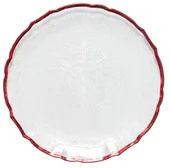 BERGANS red rim charger plate