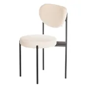 Black TEMPO chair with TEDDY back and seat