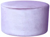 Large round NORMAN pouf, ice lavender #337