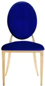 Gold DUPONT velvet chair, royal blue #354