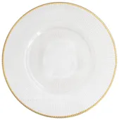 CABALLE gold rim charger plate