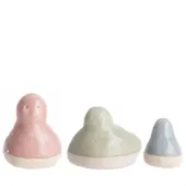 PASSER bird figurine — set of 3