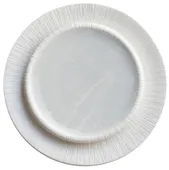 MOFFO frosted white plate, set of 2 with dining plate