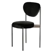 Black TEMPO chair with BLACK seat and back #332