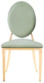 Gold DUPONT velvet chair, sage #435