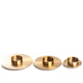 BEJART gold candleholder — set of 3