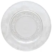 SUITE clear charger plate