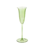 Green MUSSET flute glass