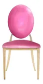 Gold DUPONT velvet chair, barbie pink #942
