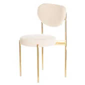 Gold TEMPO chair with TEDDY back and seat #843