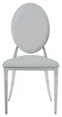Silver DUPONT velvet chair, grey #436