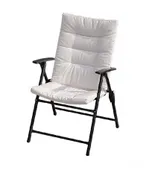BEAVER white folding armchair