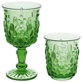 Green TILL glass, set of 2