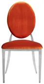 Silver DUPONT velvet chair, pumpkin color #320