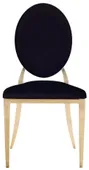 Gold DUPONT velvet chair, black #330/902
