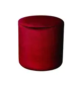 Medium round NORMAN pouf, cherry color #342