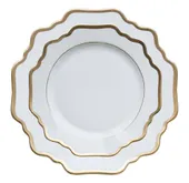 White ALLEN plate - set of 2