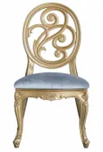 ORPHEUS chair velvet blue grey #309